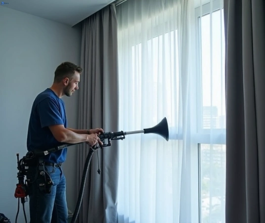 Professional commercial curtain cleaning process equipment Matty Curtain Cleaning watsons-bay-nsw