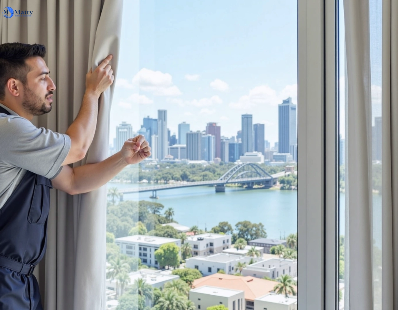 Professional curtain steam cleaning service watsons-bay-nsw QLD by Matty Curtain Cleaning